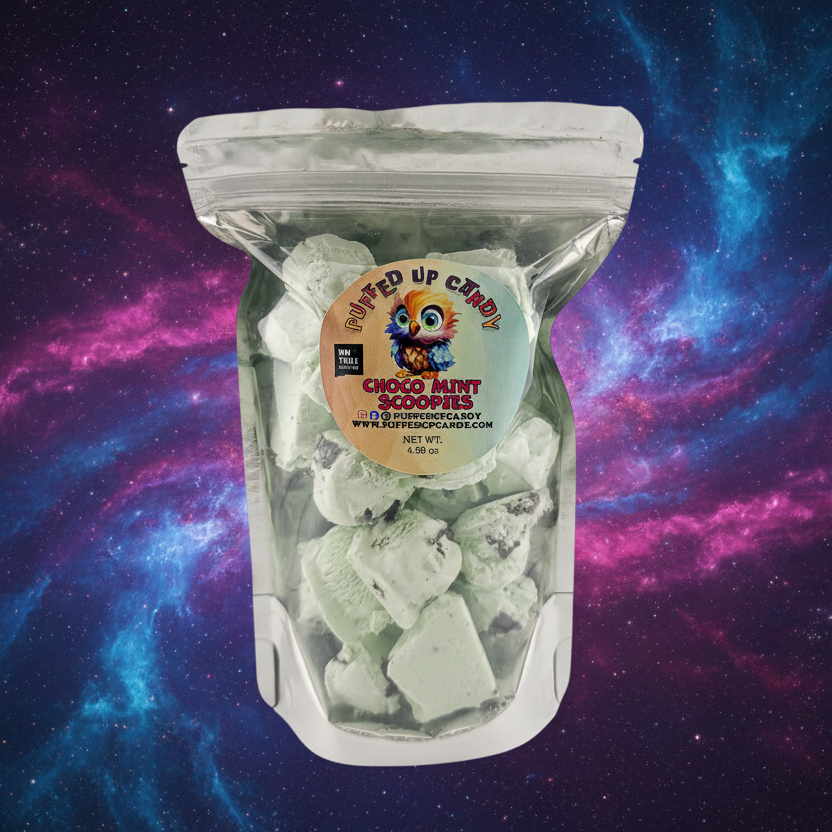 Choco Mint Scoopies – Puffed Up Candy